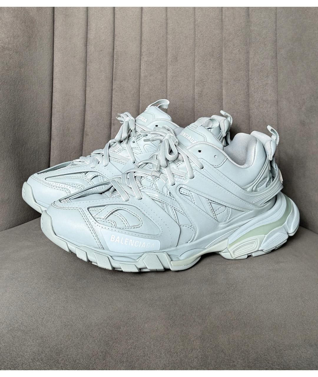 BALENCIAGA Голубые низкие кроссовки / кеды, фото 2