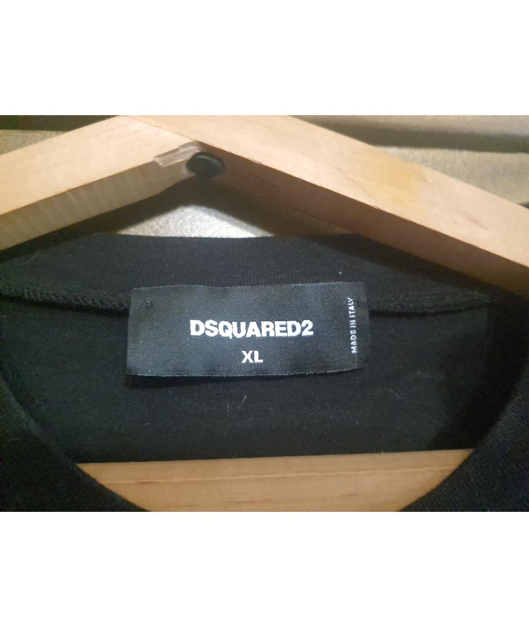 DSQUARED2 Черная хлопковая футболка, фото 5