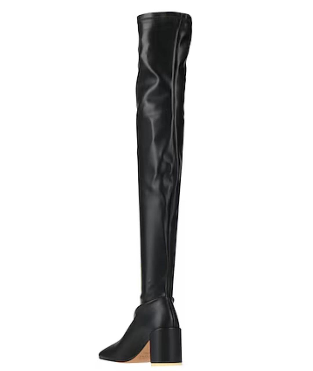 MAISON MARGIELA Черные кожаные ботфорты, фото 6