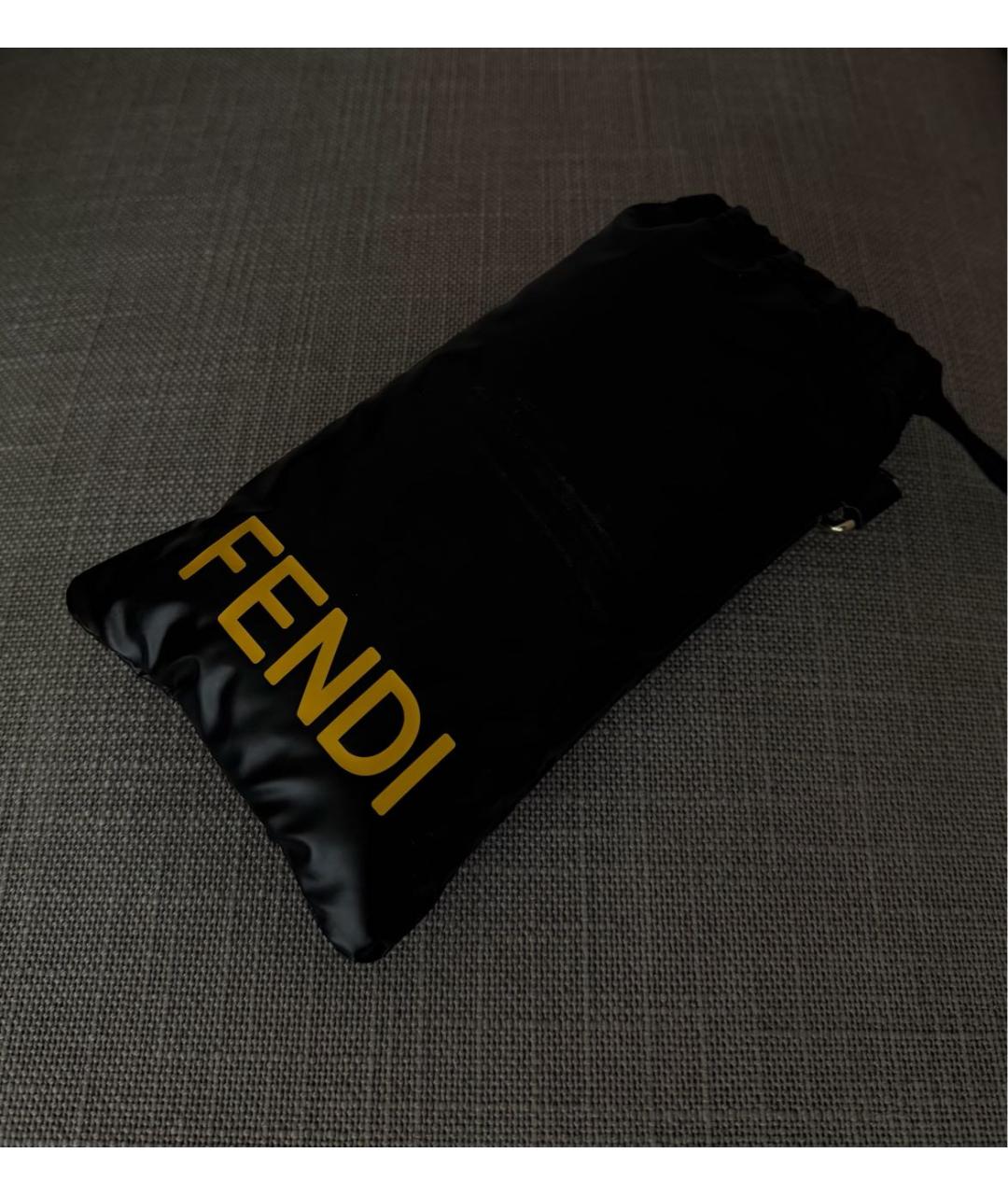 FENDI Золотые металлические солнцезащитные очки, фото 4