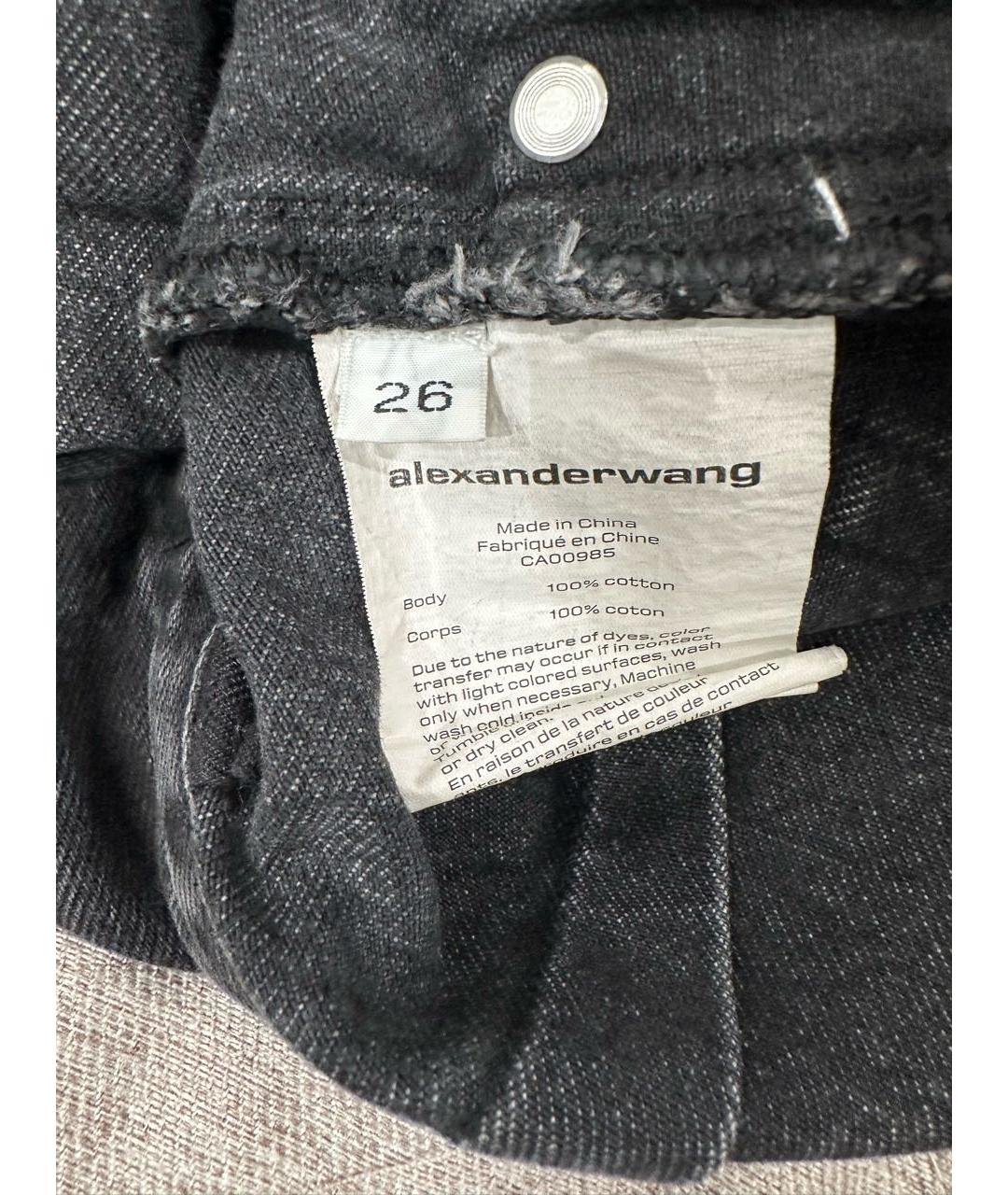 ALEXANDER WANG Черные деним шорты, фото 4