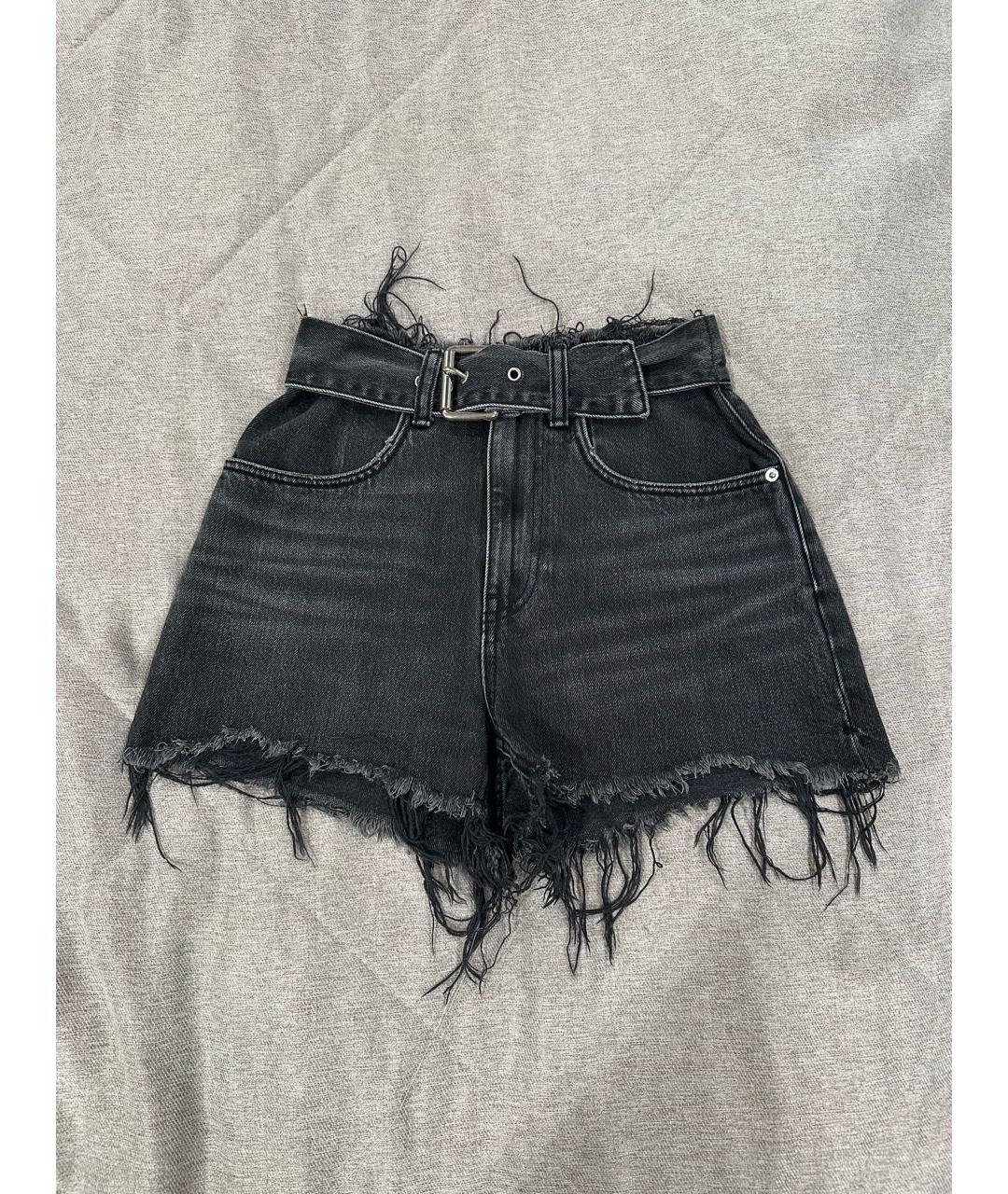 ALEXANDER WANG Черные деним шорты, фото 5