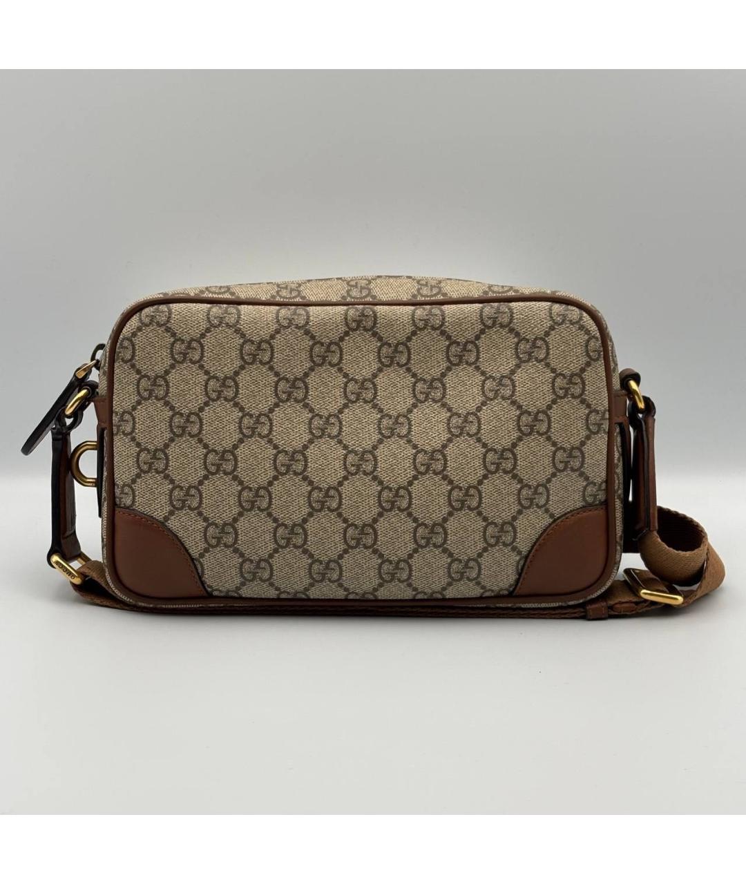 GUCCI Бежевая канва сумка на плечо, фото 4