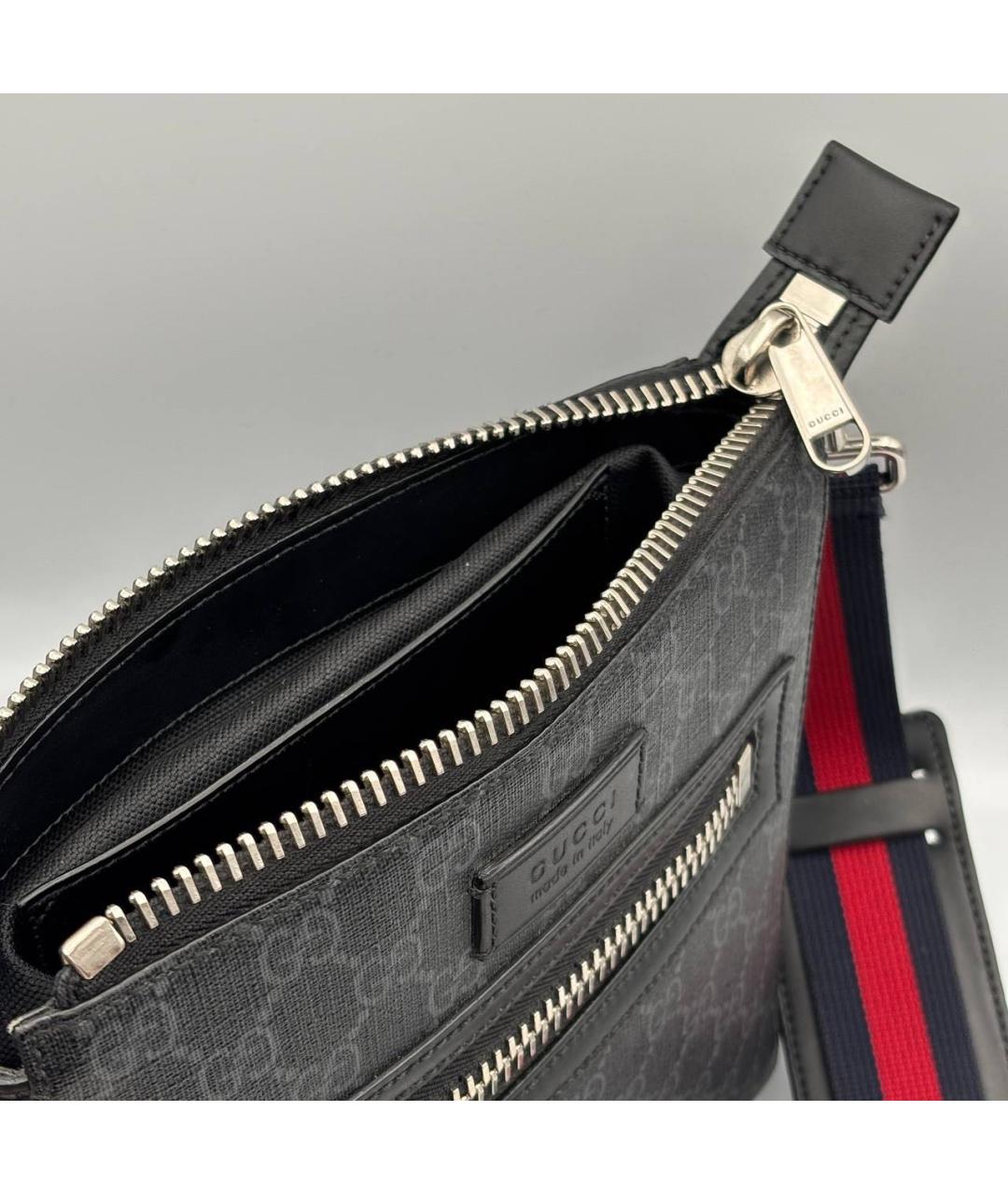 GUCCI Черная канва сумка на плечо, фото 2