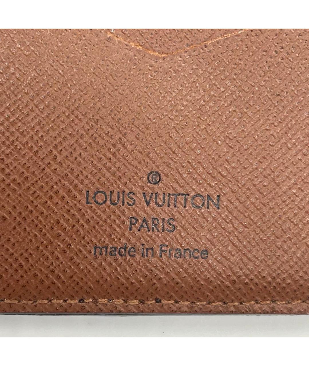 LOUIS VUITTON Коричневый кошелек, фото 8