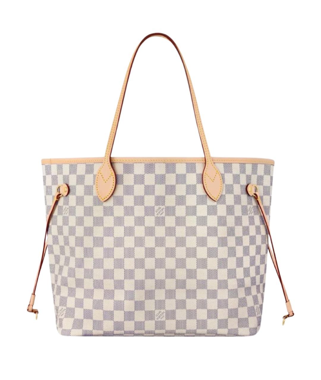 LOUIS VUITTON Белая канва сумка тоут, фото 1
