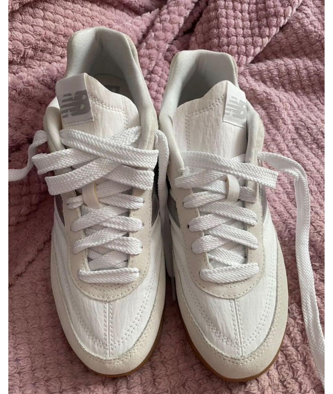NEW BALANCE Белые текстильные кеды, фото 3