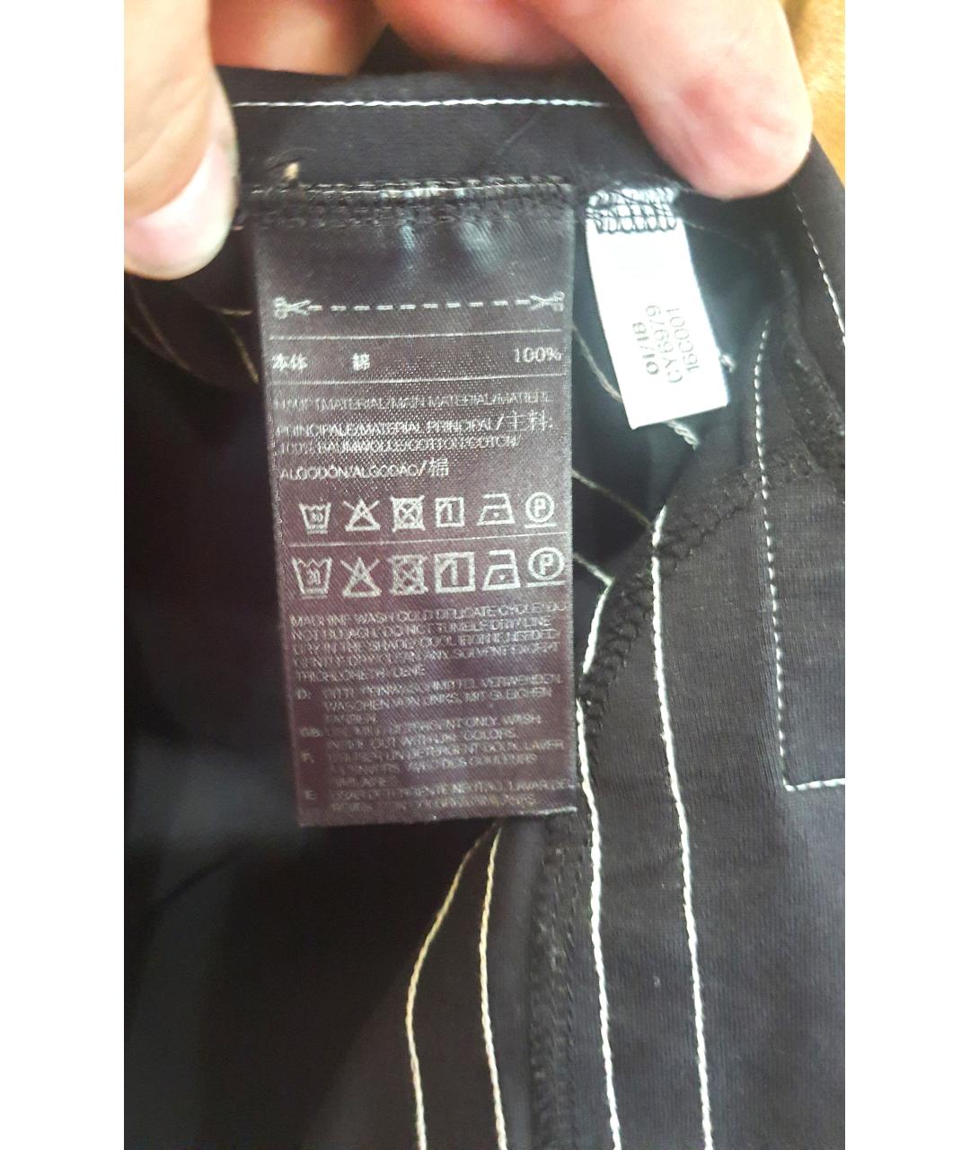 Y-3 Черная хлопковая майка, фото 6