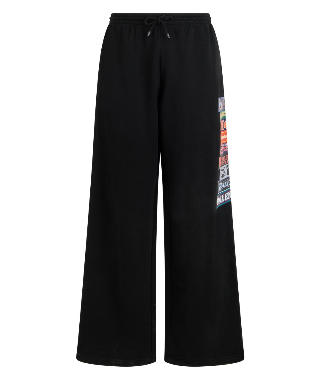 BALENCIAGA Черные хлопковые повседневные брюки, фото 1