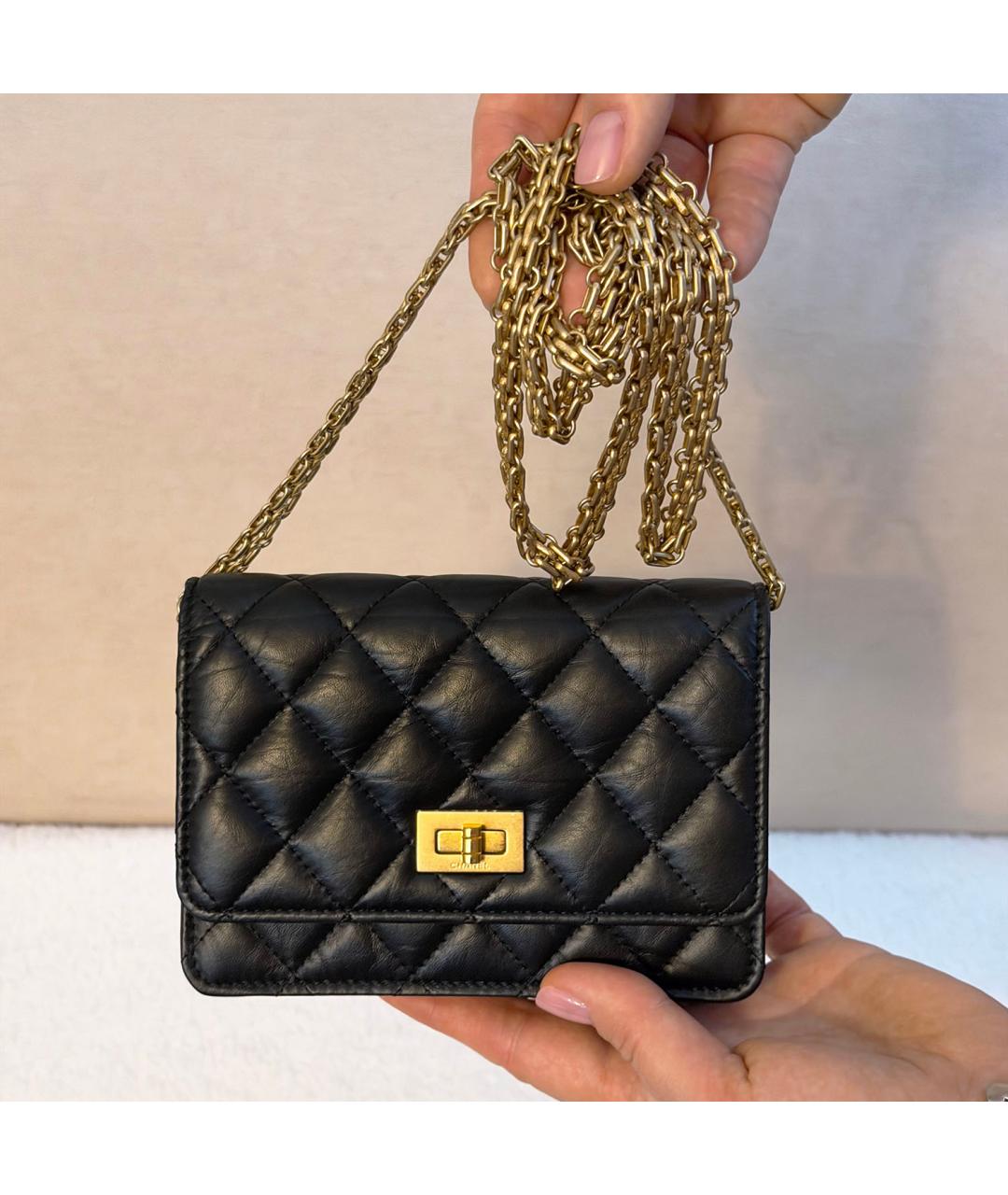 CHANEL Черная кожаная сумка через плечо, фото 4