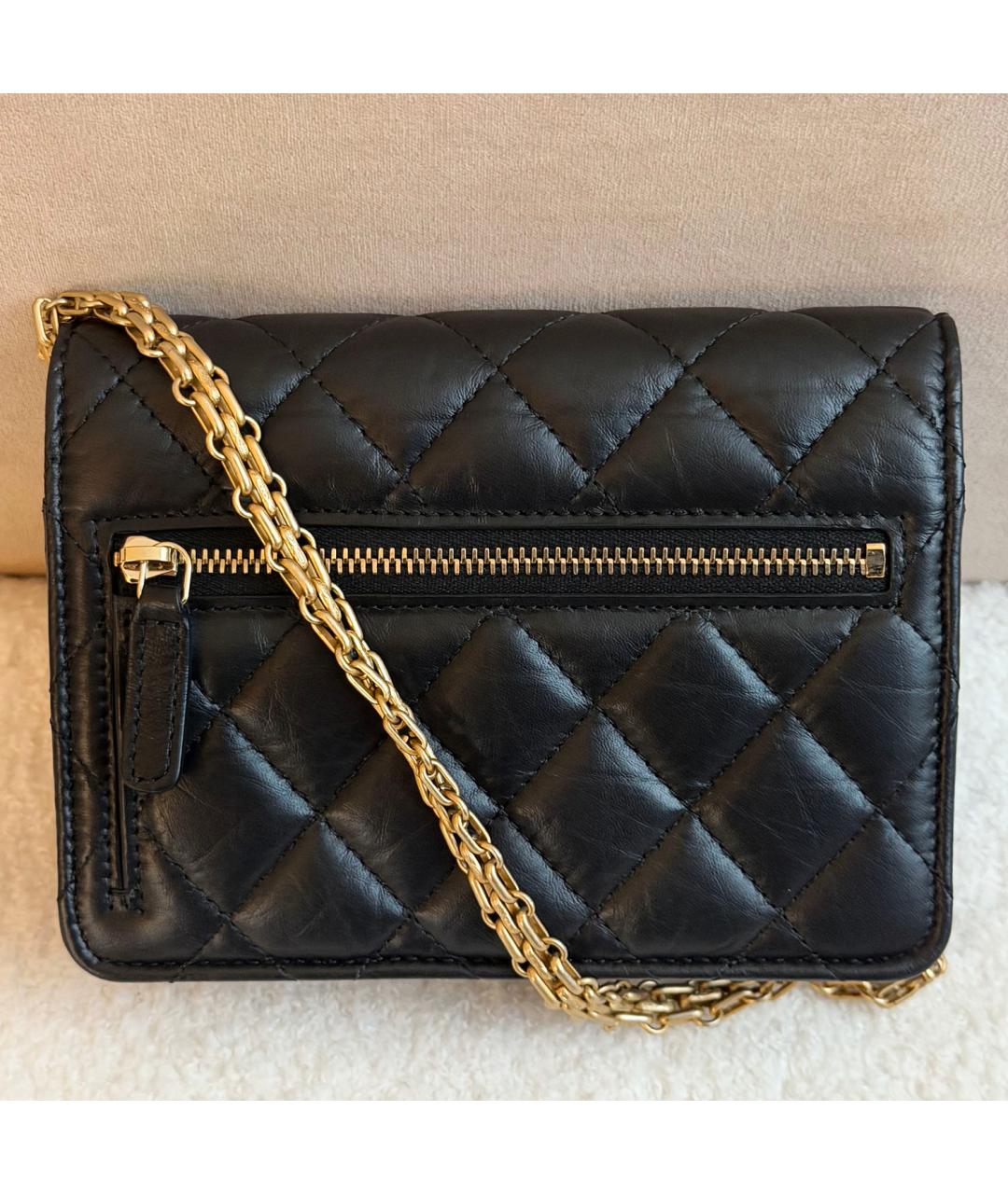 CHANEL Черная кожаная сумка через плечо, фото 3