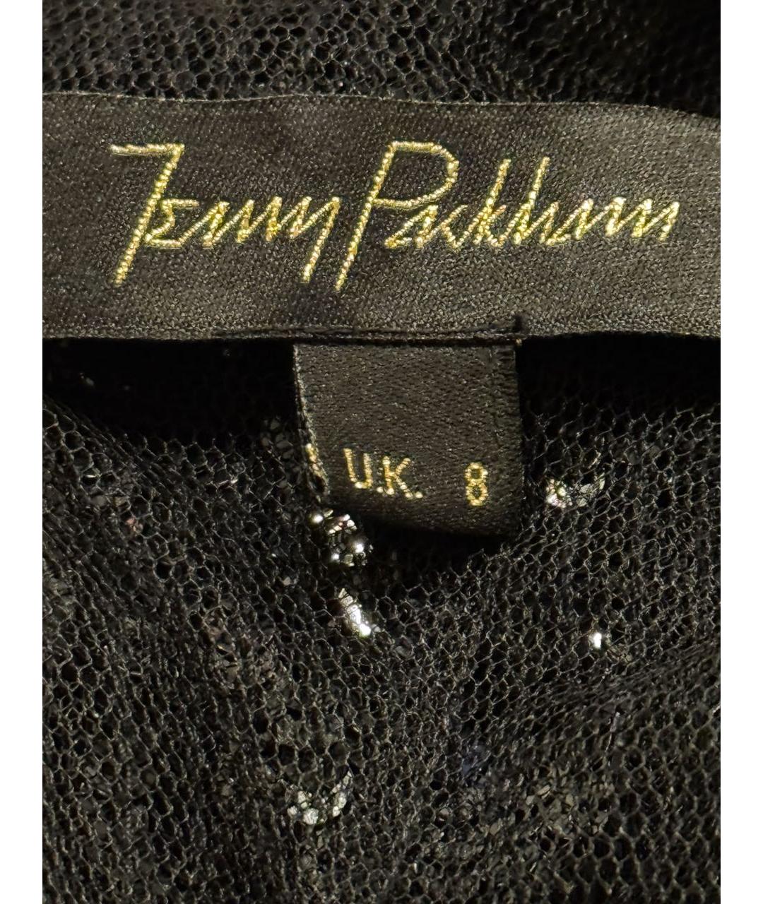 JENNY PACKHAM Черное полиэстеровое коктейльное платье, фото 3