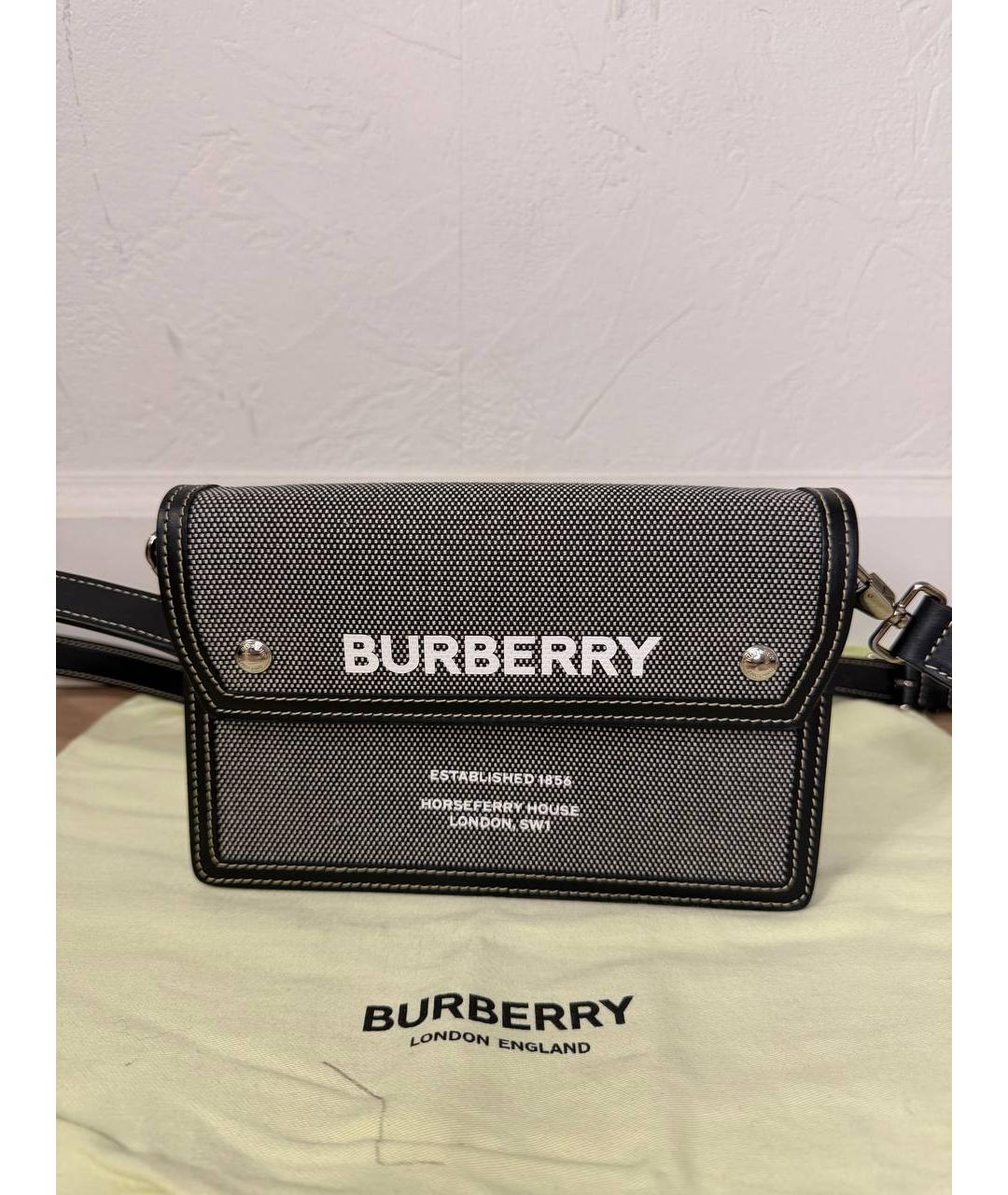 BURBERRY Серая сумка через плечо, фото 2