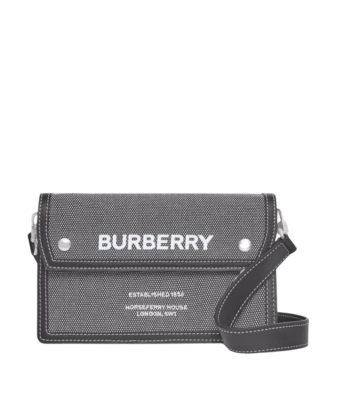 BURBERRY Серая сумка через плечо, фото 1