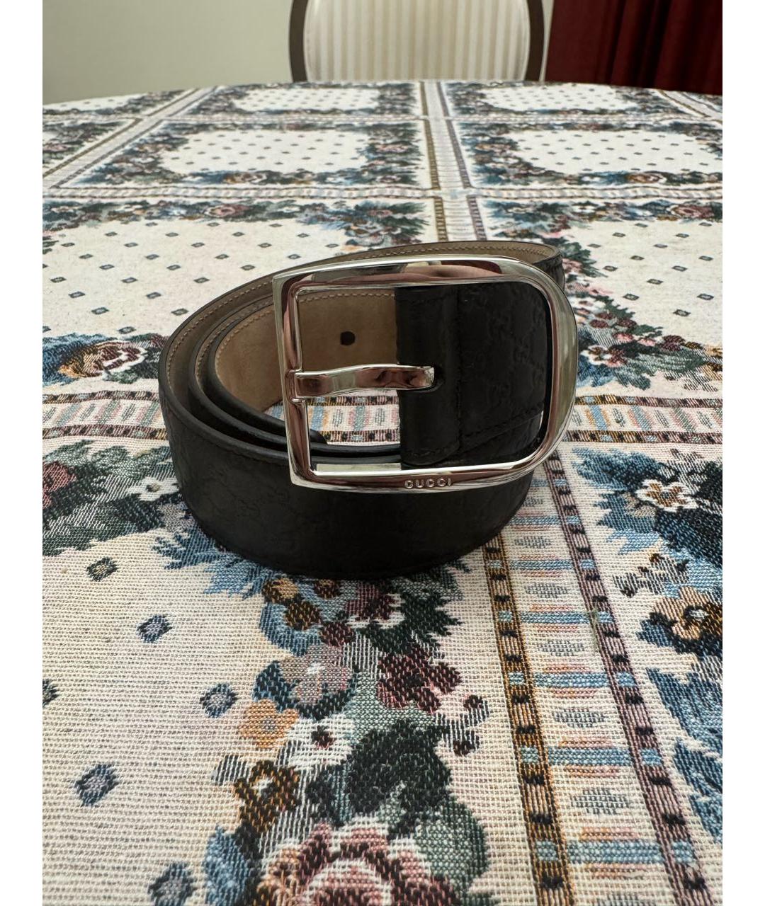 GUCCI Коричневый кожаный ремень, фото 4
