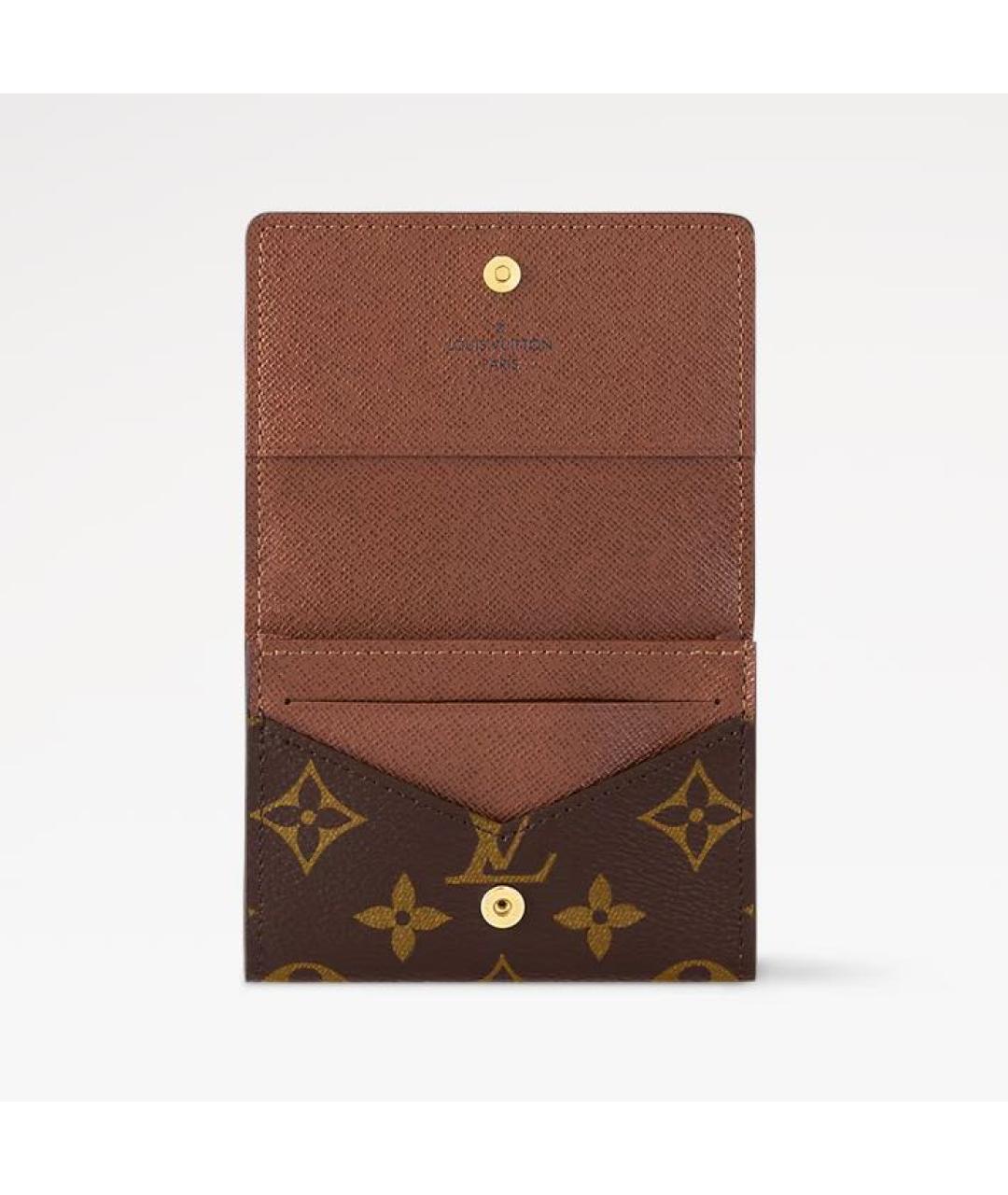 LOUIS VUITTON Коричневый кошелек, фото 3