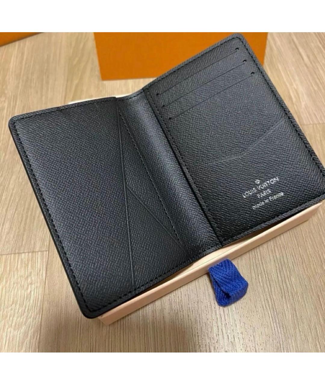 LOUIS VUITTON Черный кардхолдер, фото 4