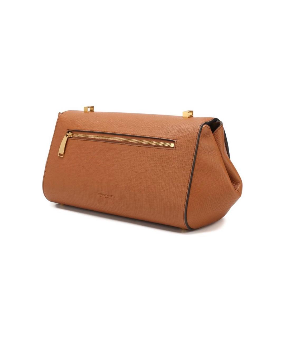 BOTTEGA VENETA Коричневая кожаная сумка через плечо, фото 3