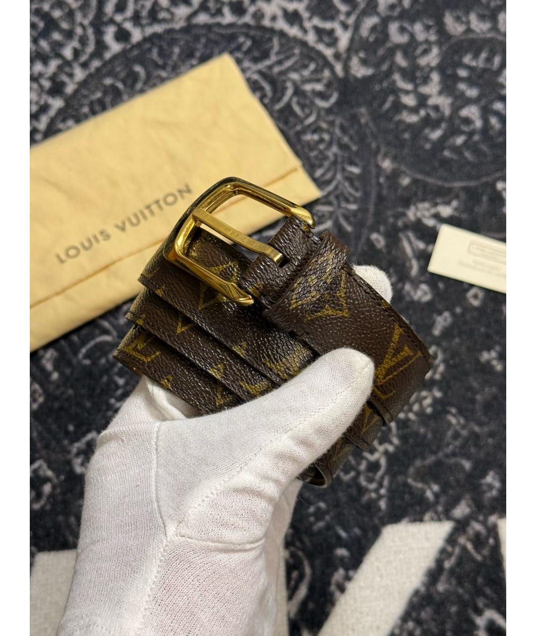 LOUIS VUITTON Коричневый ремень, фото 2