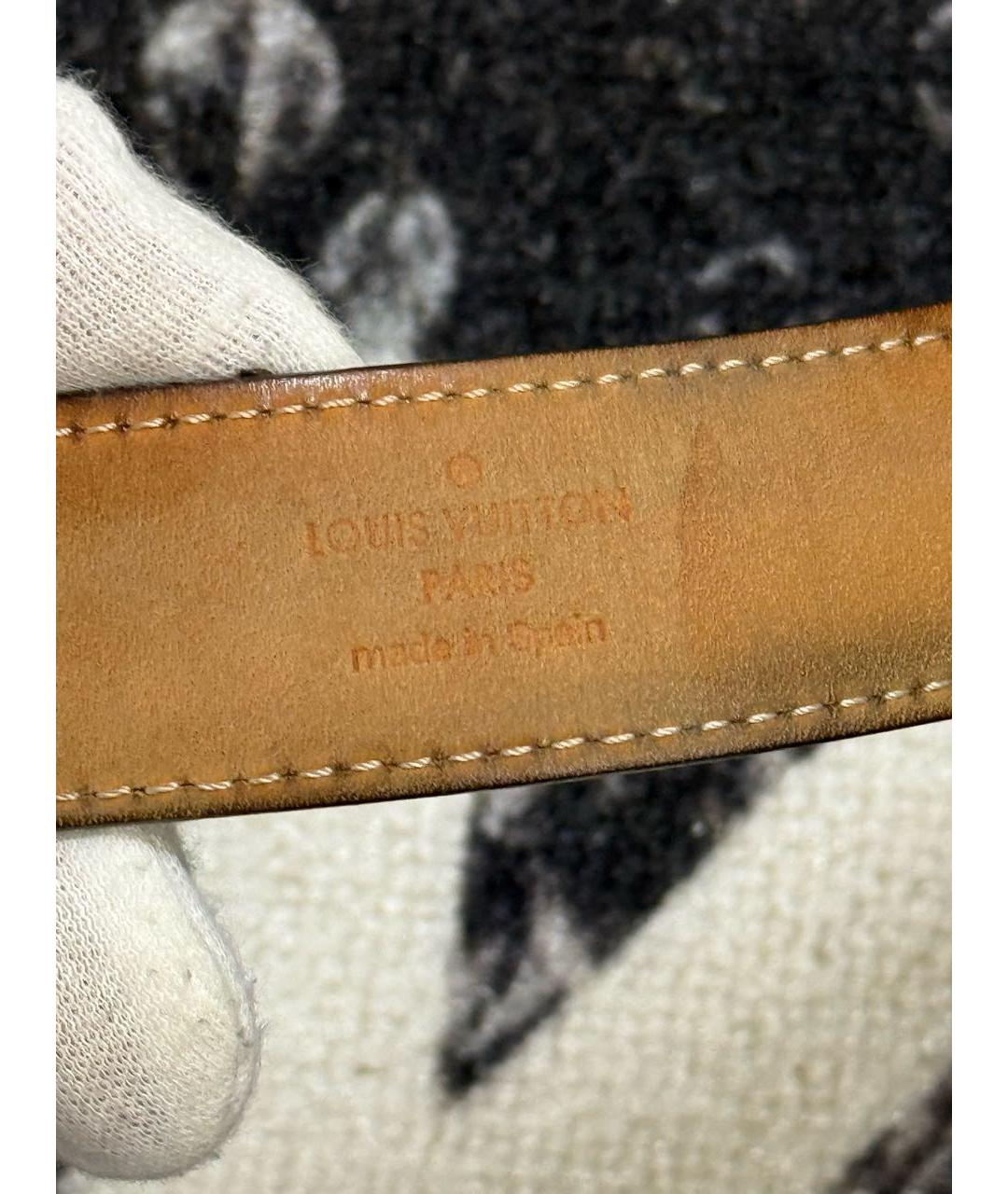 LOUIS VUITTON Коричневый ремень, фото 5