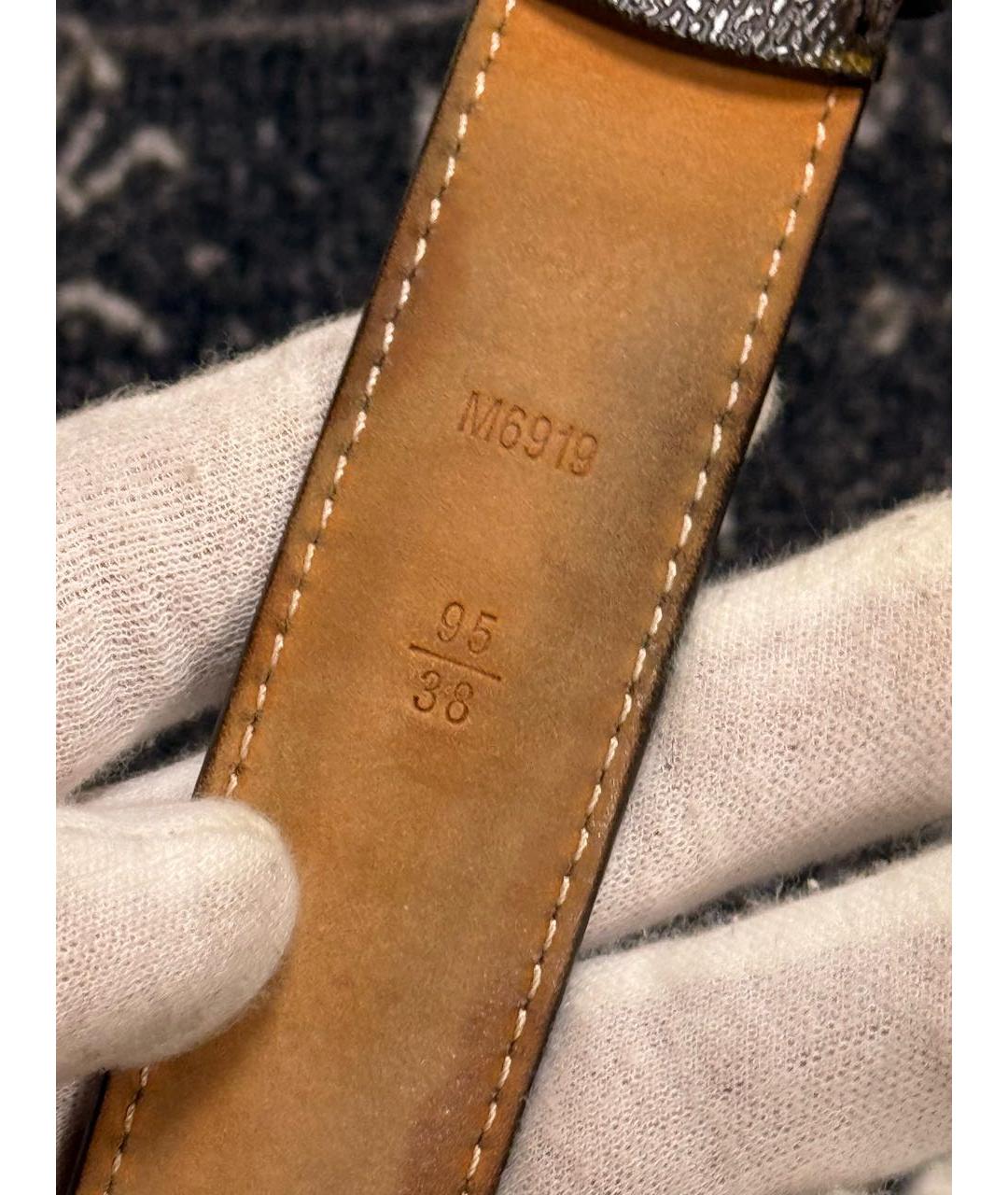 LOUIS VUITTON Коричневый ремень, фото 6