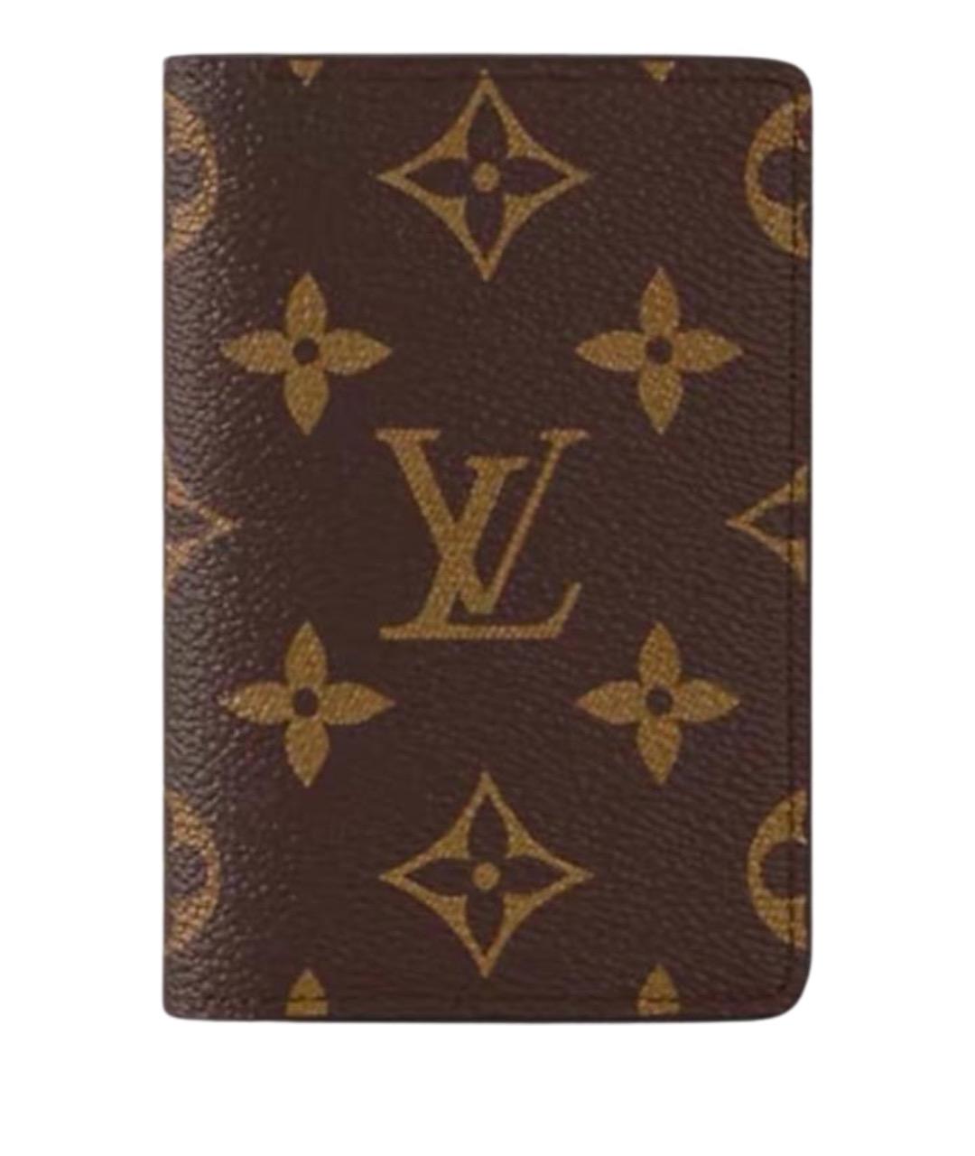 LOUIS VUITTON Коричневый кардхолдер, фото 1