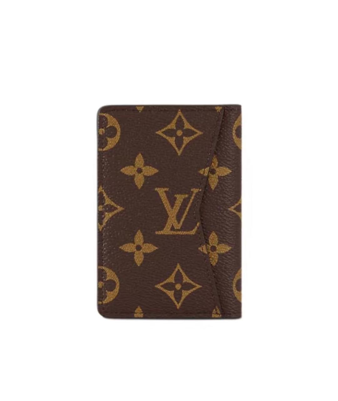 LOUIS VUITTON Коричневый кардхолдер, фото 2