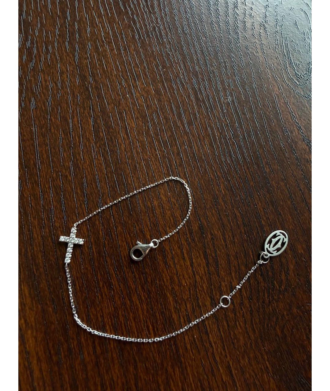 CARTIER Серебряная цепочка из белого золота, фото 5