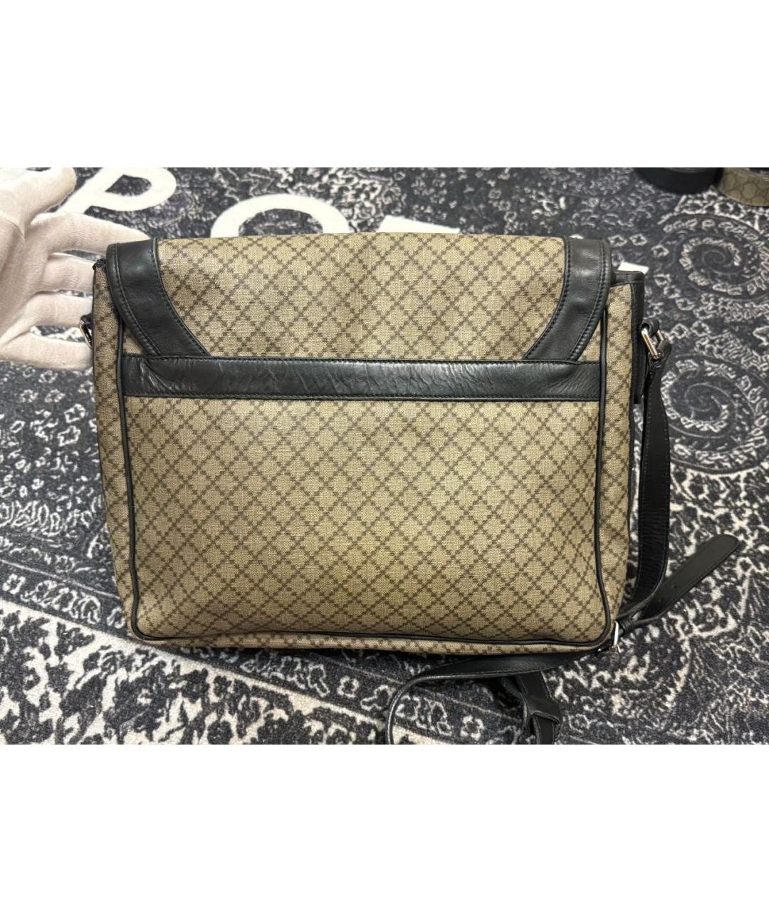 GUCCI Бежевая канва сумка на плечо, фото 3
