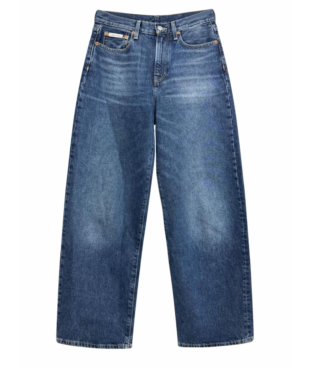 CALVIN KLEIN Синие хлопковые джинсы клеш, фото 1
