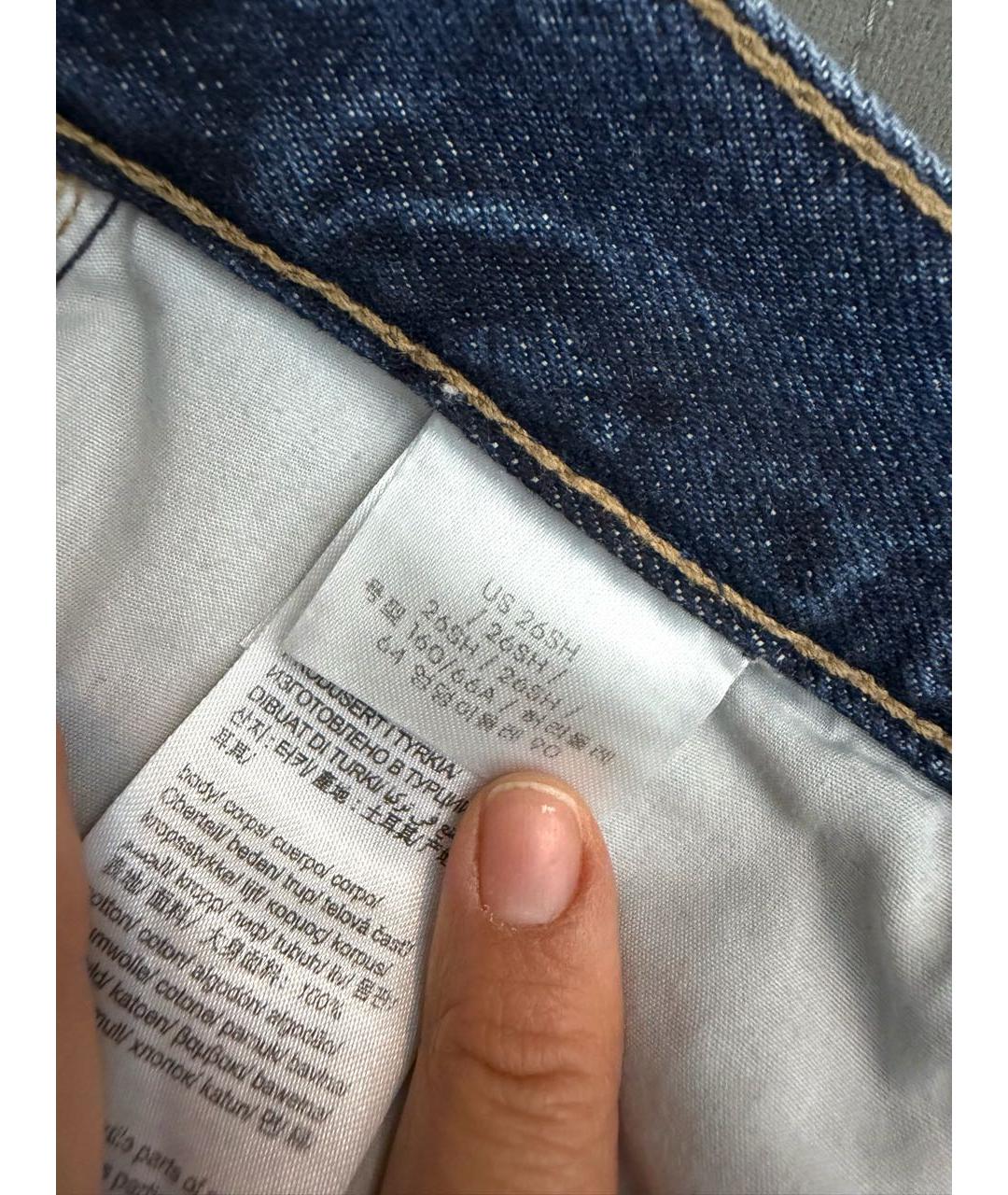 CALVIN KLEIN Синие хлопковые джинсы клеш, фото 5