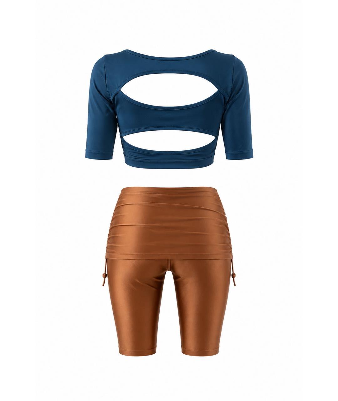 ADIDAS BY STELLA MCCARTNEY Зеленые полиамидовые спортивные брюки и шорты, фото 2
