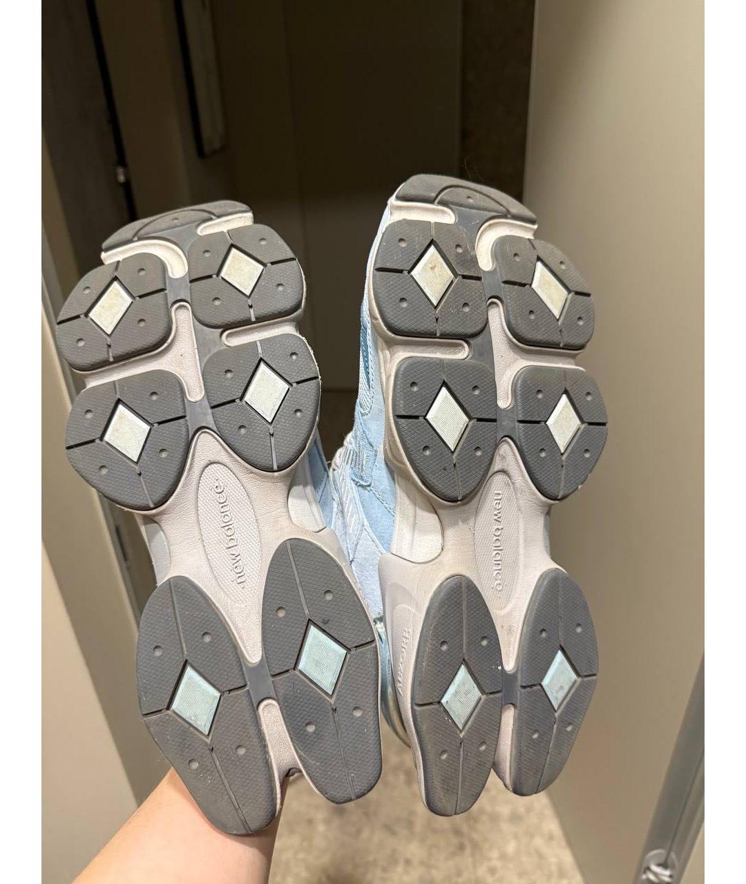 NEW BALANCE Голубые замшевые низкие кроссовки / кеды, фото 4