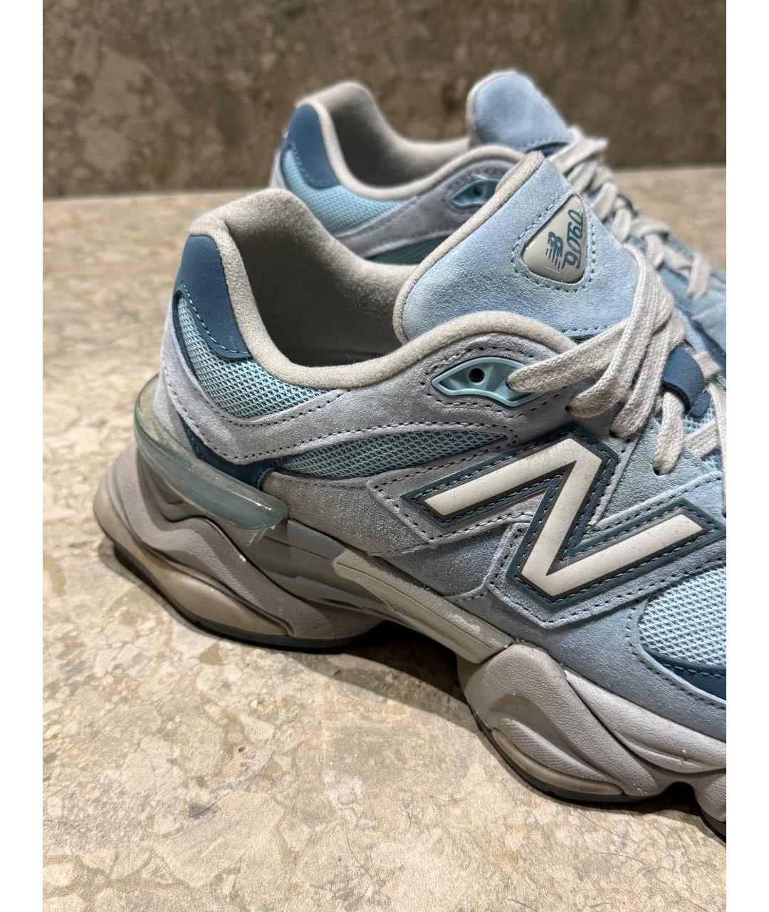 NEW BALANCE Голубые замшевые низкие кроссовки / кеды, фото 2