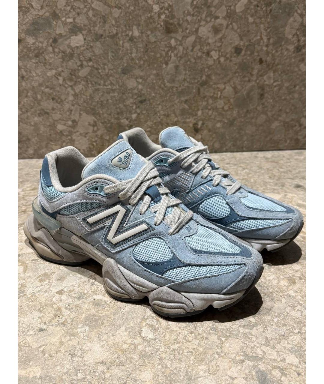 NEW BALANCE Голубые замшевые низкие кроссовки / кеды, фото 5