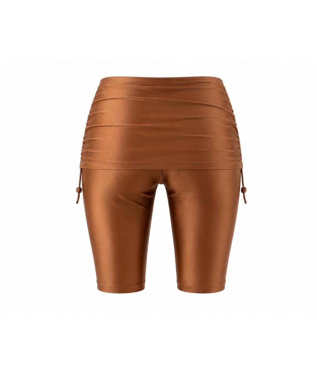 ADIDAS BY STELLA MCCARTNEY Оранжевые полиамидовые спортивные брюки и шорты, фото 2