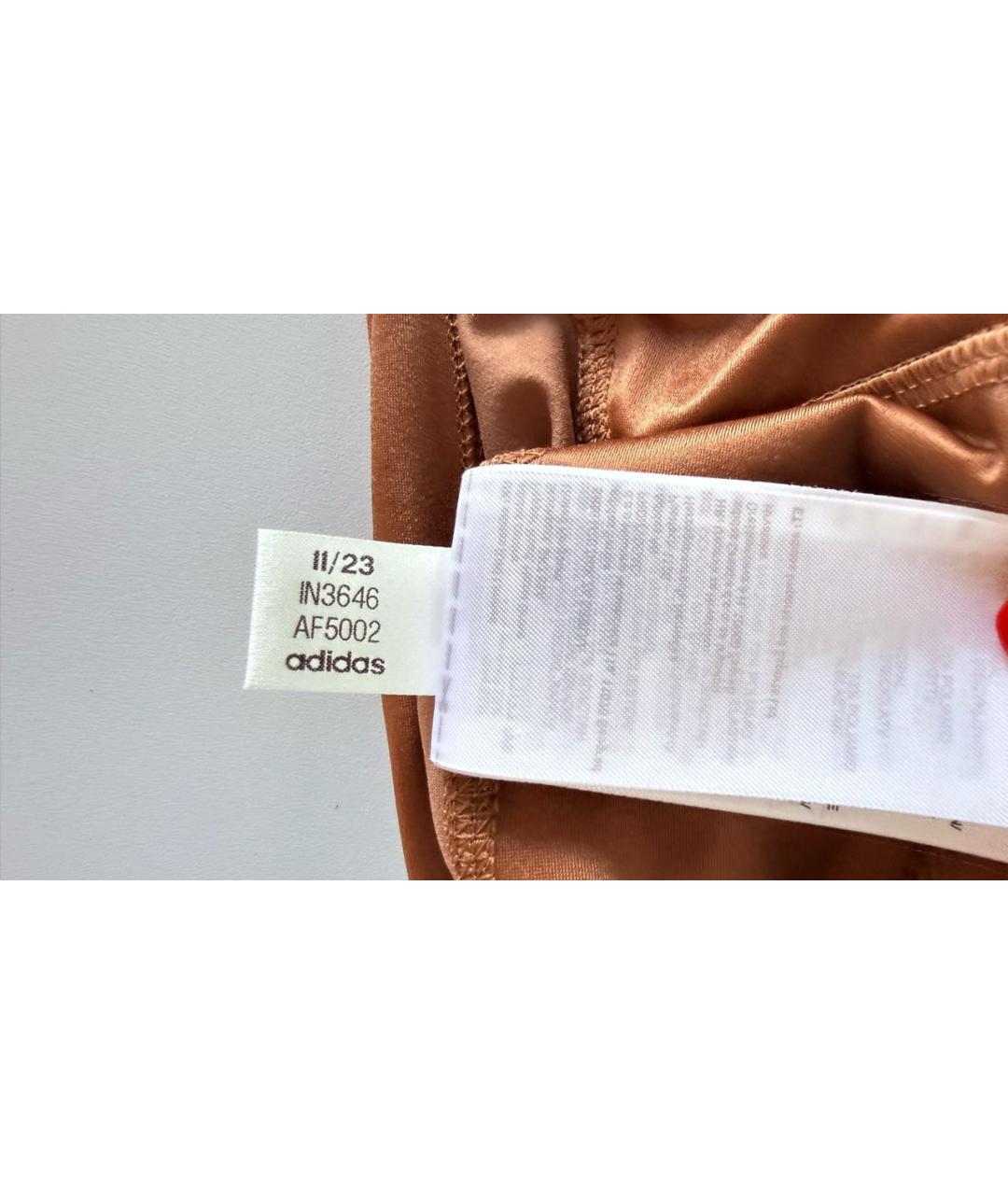 ADIDAS BY STELLA MCCARTNEY Оранжевые полиамидовые спортивные брюки и шорты, фото 6