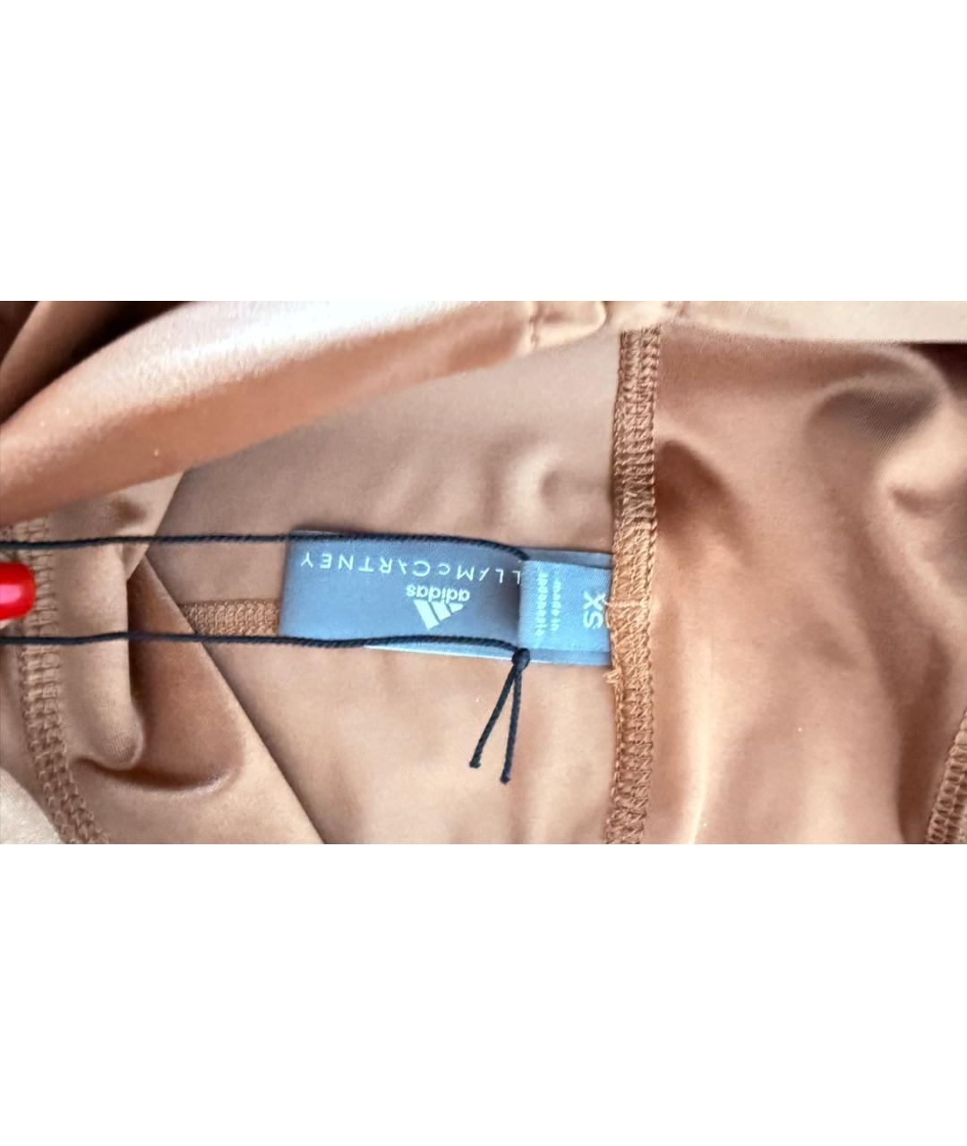 ADIDAS BY STELLA MCCARTNEY Оранжевые полиамидовые спортивные брюки и шорты, фото 4
