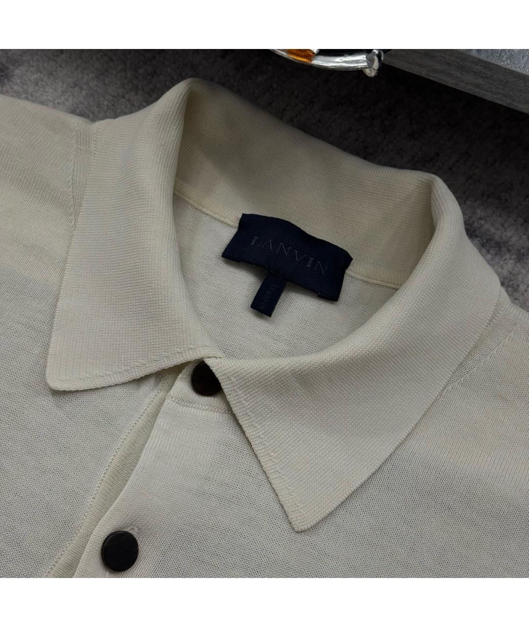 LANVIN Серая хлопковая футболка, фото 3