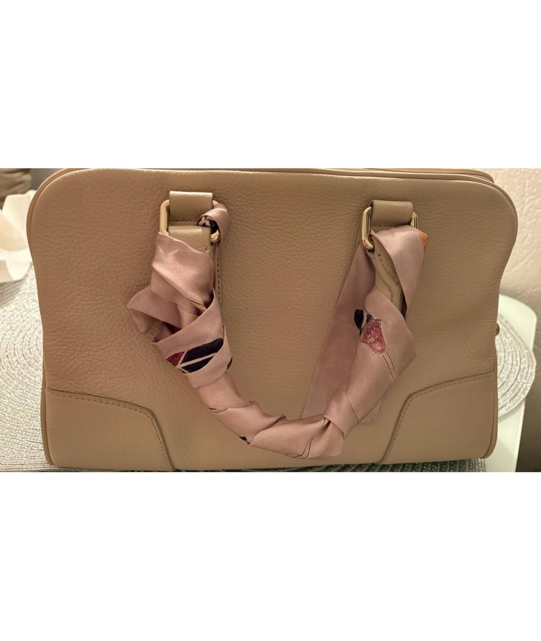 BALLY Бежевая кожаная сумка тоут, фото 3