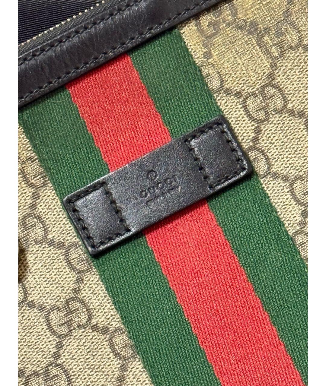 GUCCI Бежевая канва сумка на плечо, фото 7