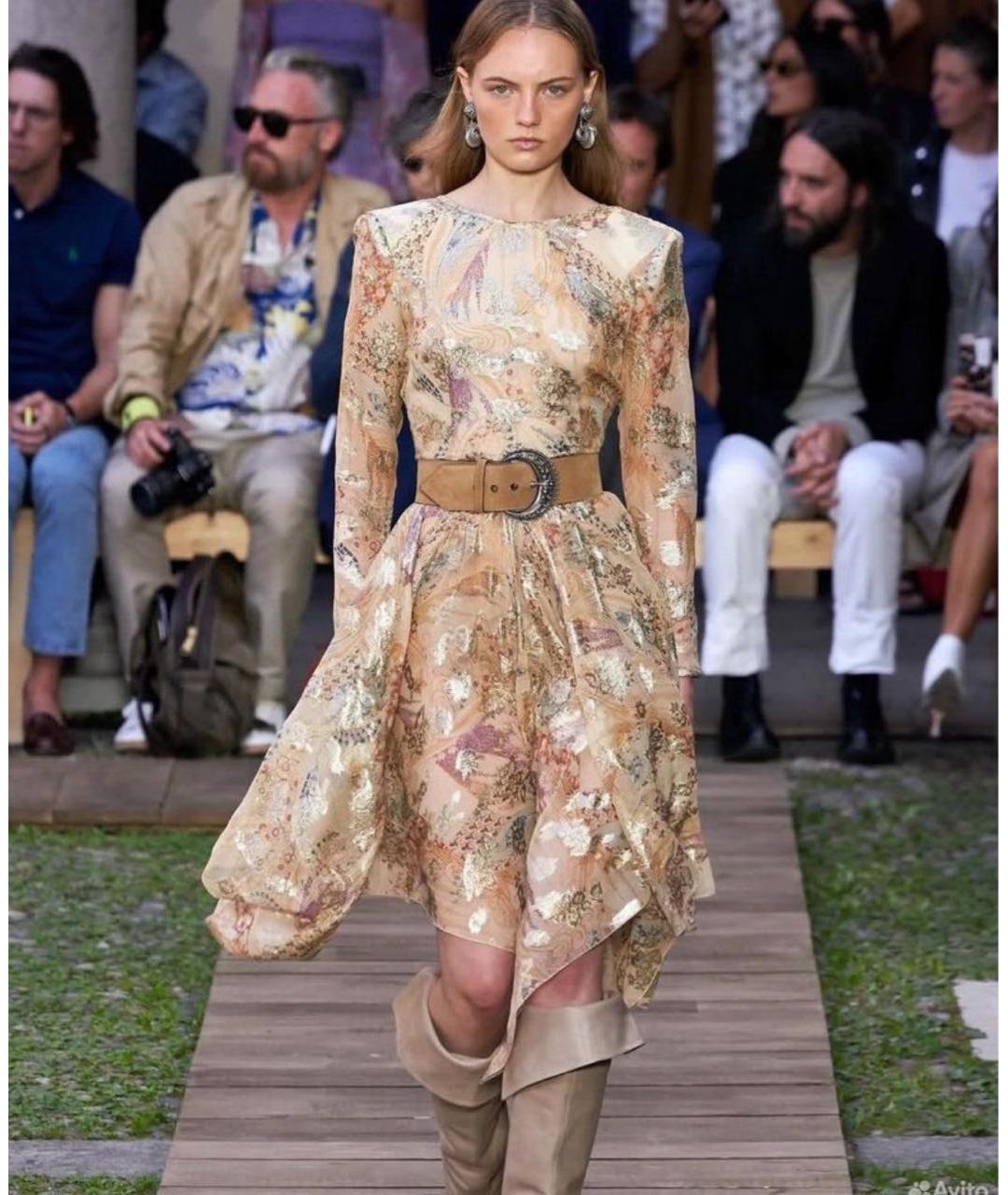 ETRO Коричневый замшевый ремень, фото 5