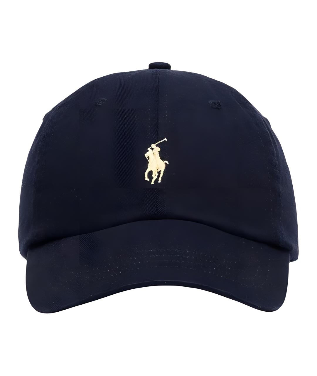 POLO RALPH LAUREN Темно-синяя хлопковая кепка, фото 2