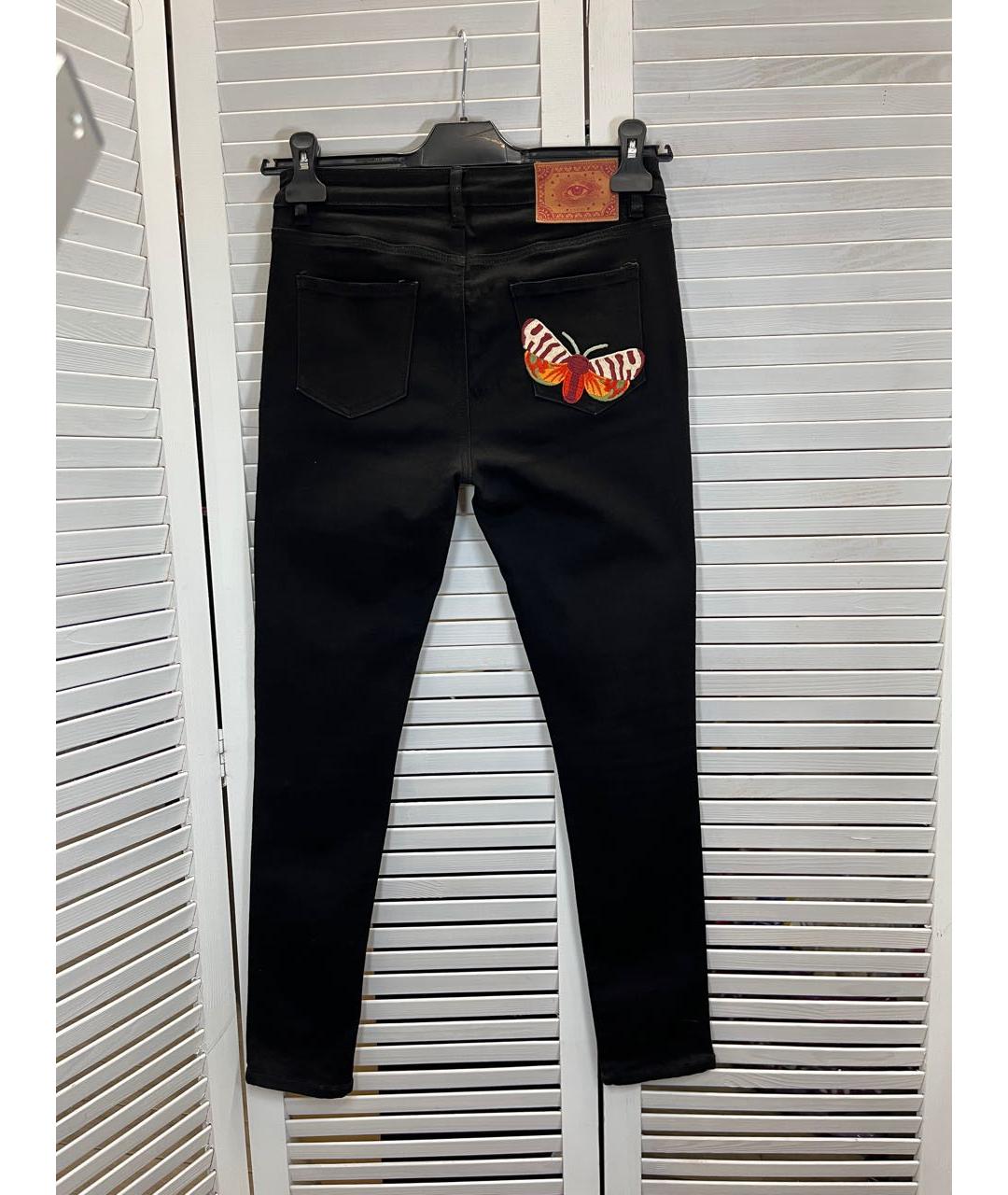 GUCCI Черные хлопко-эластановые джинсы слим, фото 2