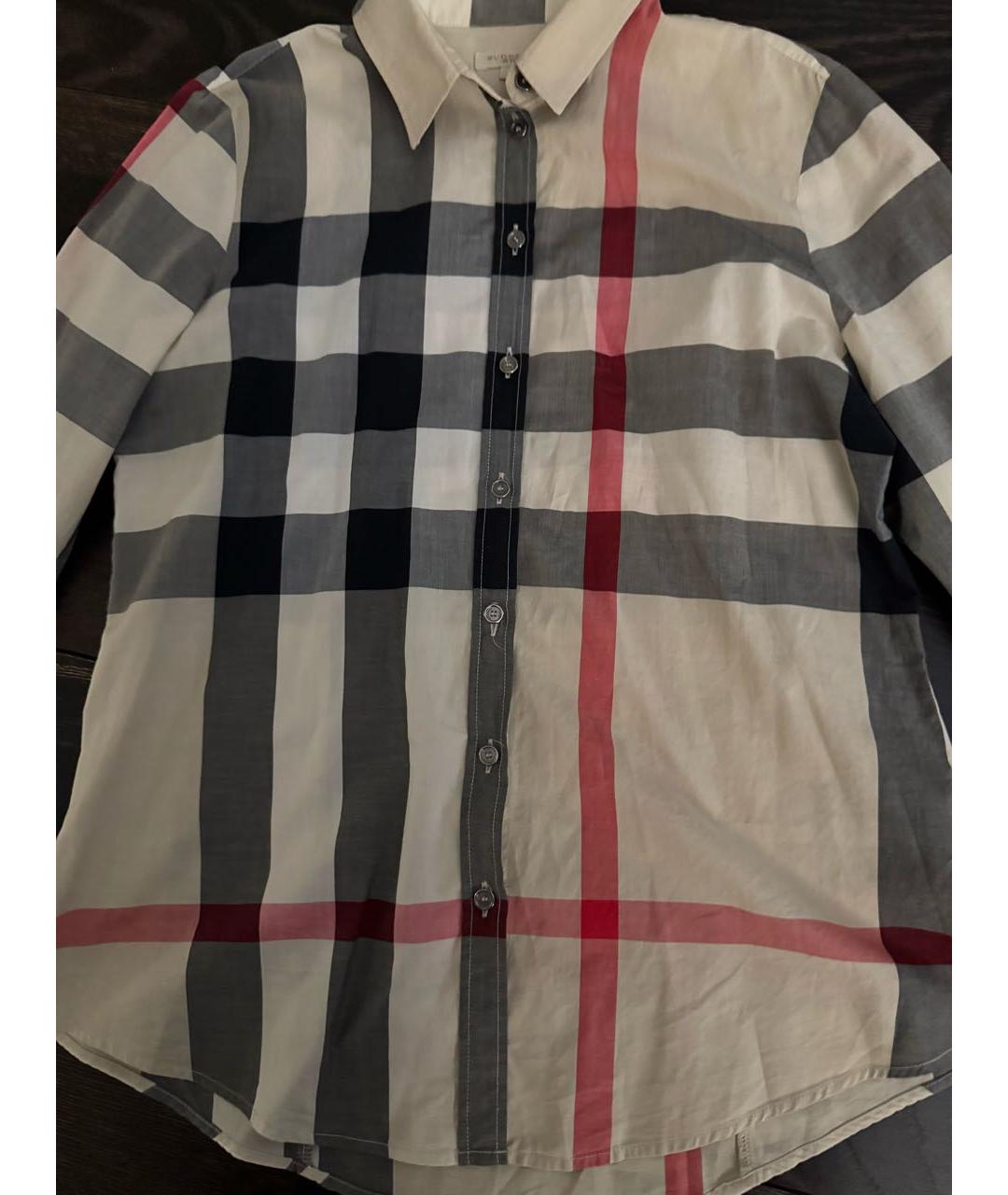 BURBERRY Бежевая хлопковая рубашка, фото 2
