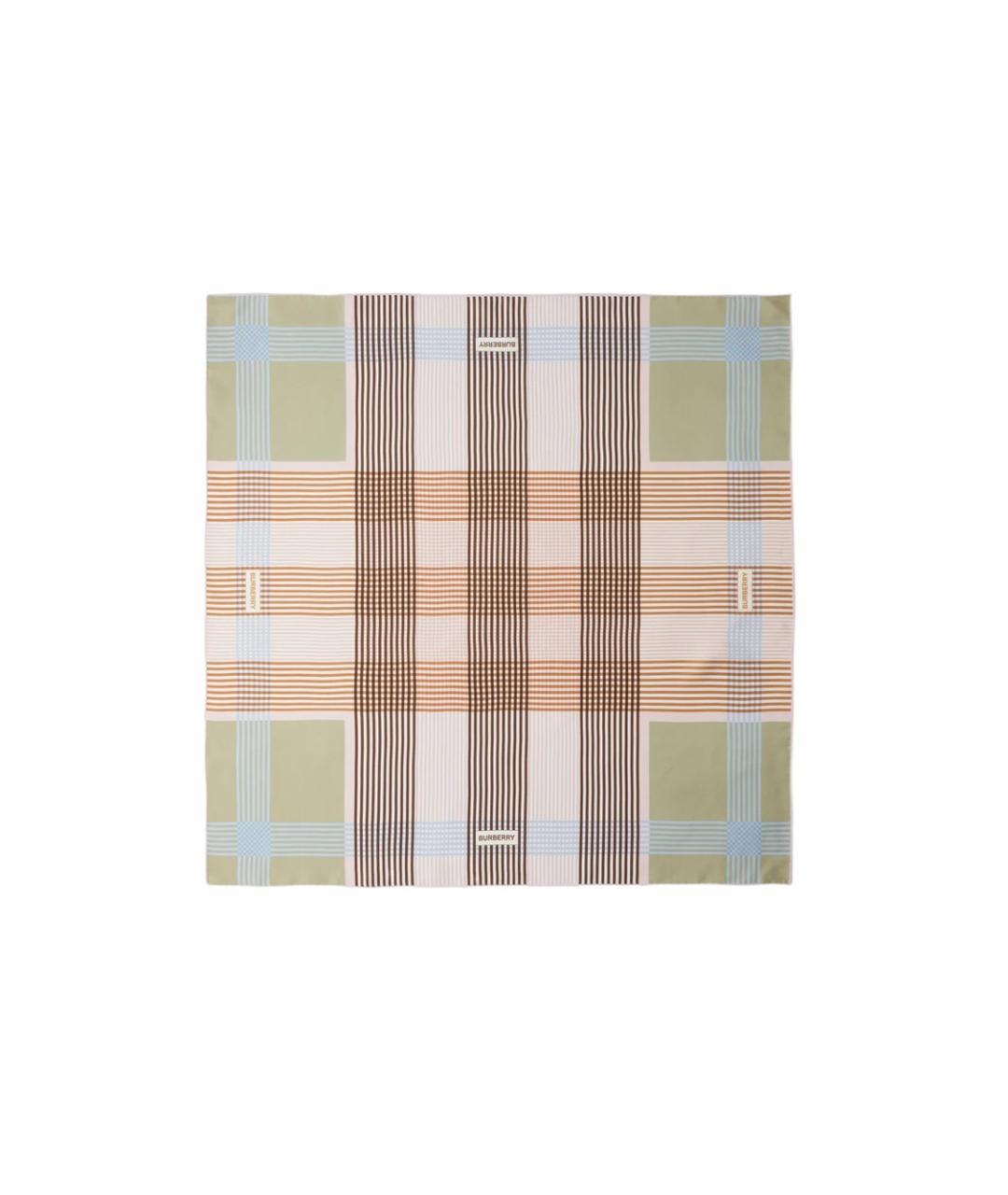 BURBERRY Зеленый шарф, фото 1