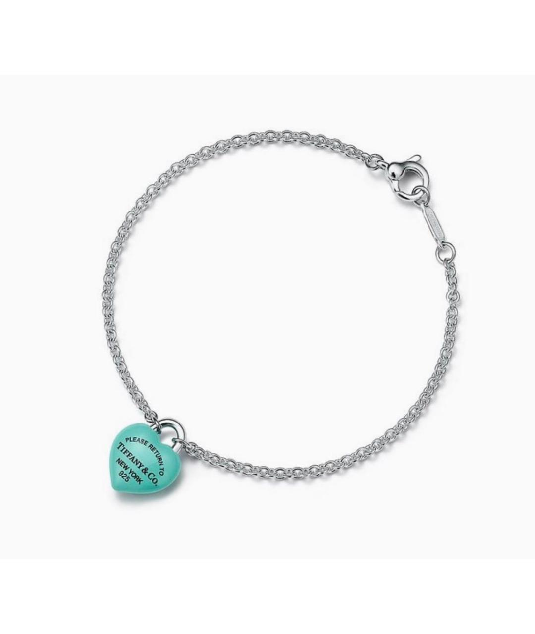 TIFFANY&CO Бирюзовый серебряный браслет, фото 6