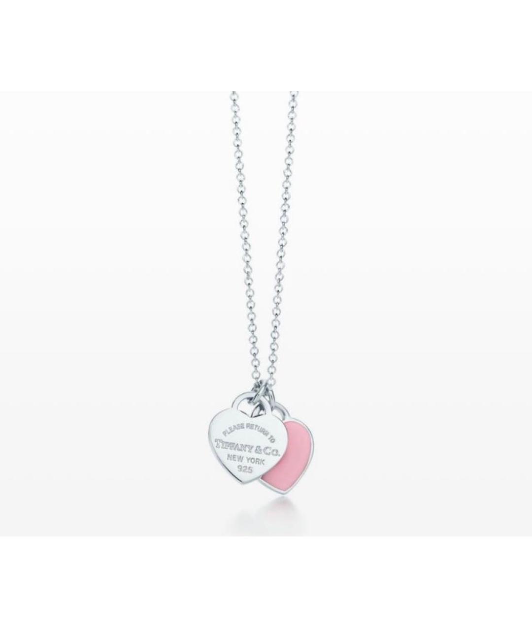 TIFFANY&CO Розовая серебряная подвеска, фото 6