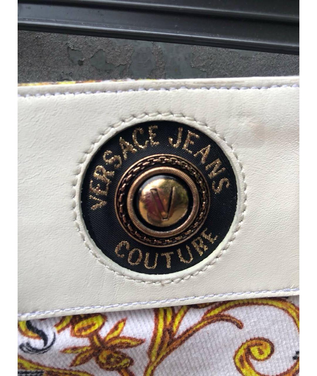 VERSACE JEANS COUTURE Мульти хлопко-эластановая юбка мини, фото 6