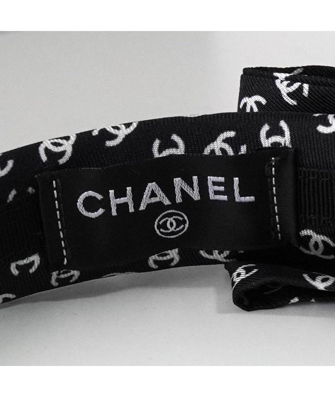 CHANEL Черный ободок, фото 4